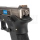 WE Модель пистолета Glock 17, G-Force металл слайд, черная рамка, черный слайд, хромированый ствол WE-G001WET-5